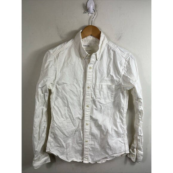 Entireworld Men’s Button Up Shirt Organic Cotton Type A Version 2 XS L/S White - Picture 1 of 7